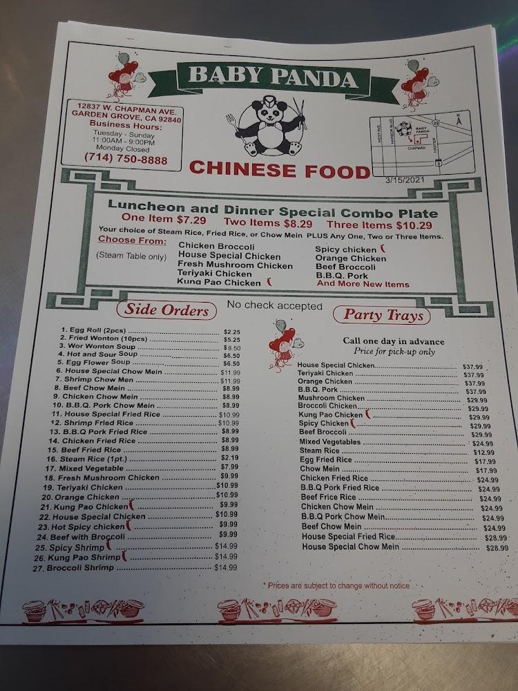 Baby Panda Chinese Restaurant House Special Fried Rice